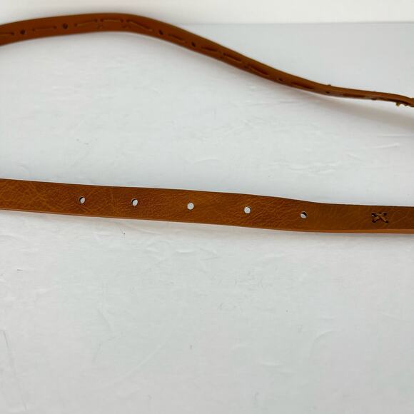Wet Seal Skinny Brown Faux Leather Belt Woman's Size Small NEW with Tags - Picture 4 of 7